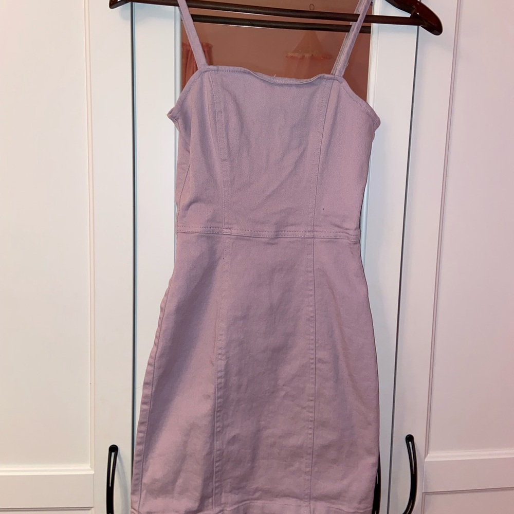 Light purple H&M denim dress